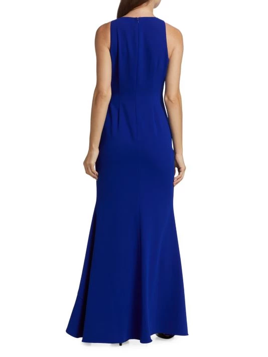 Badgley Mischka Odessa Ruffle Floor-Length Gown - Image 5