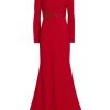 Badgley Mischka Beaded Waist Gown