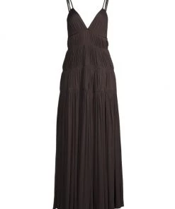 Rebecca Taylor Ruched Mesh Maxi Dress
