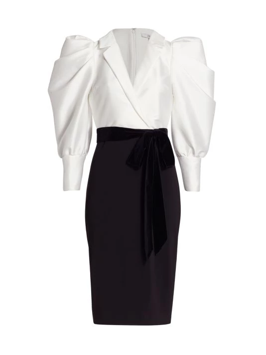 Badgley Mischka Mikado Suit Dress