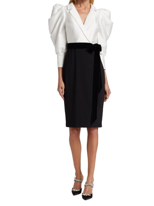 Badgley Mischka Mikado Suit Dress - Image 3