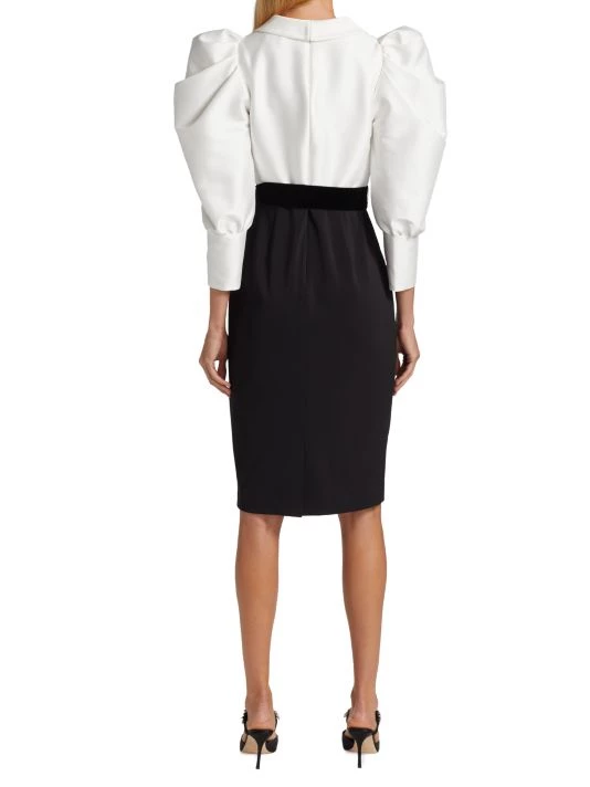 Badgley Mischka Mikado Suit Dress - Image 5