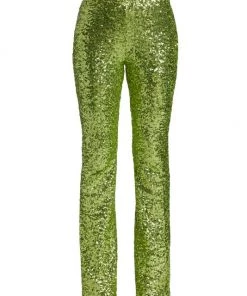 Badgley Mischka Sequin-Embellished Pants