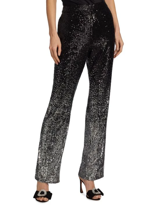 Badgley Mischka Sequined Ombré Pants - Image 3