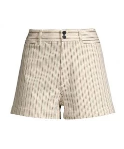 Rebecca Taylor Striped High-Rise Shorts