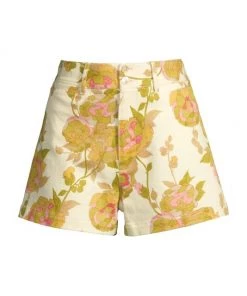 Rebecca Taylor Floral High-Waisted Shorts