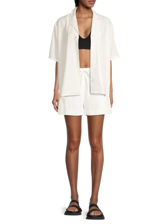 Rebecca Taylor Cabana Stretch-Linen Shirt - Image 2