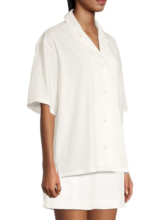Rebecca Taylor Cabana Stretch-Linen Shirt - Image 4