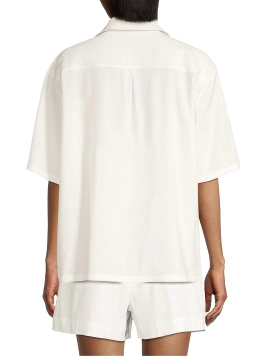 Rebecca Taylor Cabana Stretch-Linen Shirt - Image 5