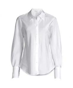 Rebecca Taylor Silk Relaxed Shirt Milk