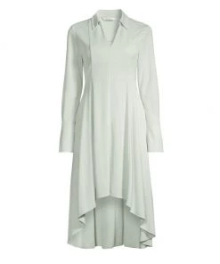 Rebecca Taylor Seamed Stretch Midi Dress Papier Mache