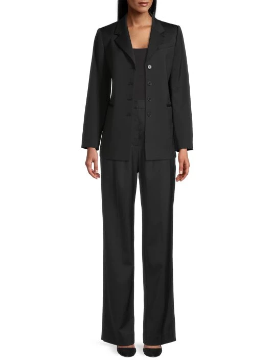 Rebecca Taylor Satin Notch-Lapel Blazer - Image 2