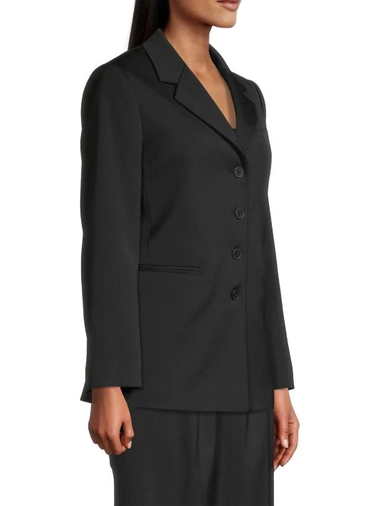 Rebecca Taylor Satin Notch-Lapel Blazer - Image 4