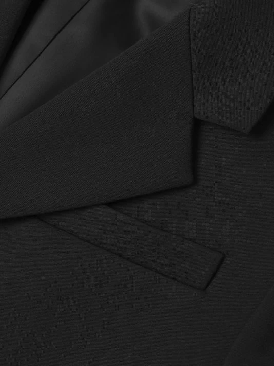 Rebecca Taylor Satin Notch-Lapel Blazer - Image 7