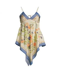 Rebecca Taylor Phoenix Floral Handkerchief Tank