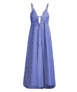 Rebecca Taylor Marseille Stripe Cutout Dress