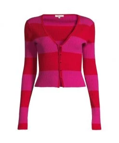 Rebecca Taylor Rib-Knit Wool Cardigan