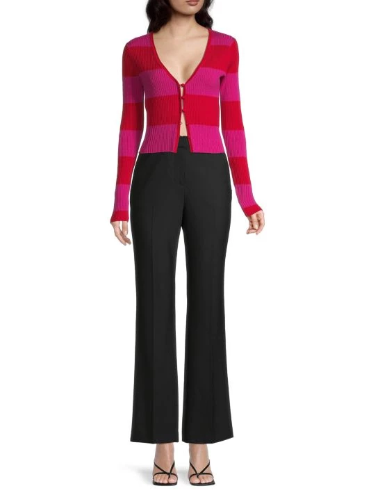 Rebecca Taylor Rib-Knit Wool Cardigan - Image 2