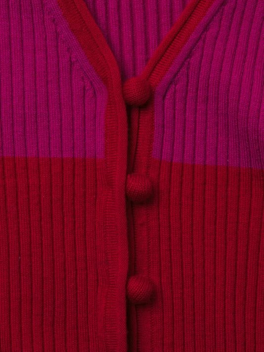 Rebecca Taylor Rib-Knit Wool Cardigan - Image 6