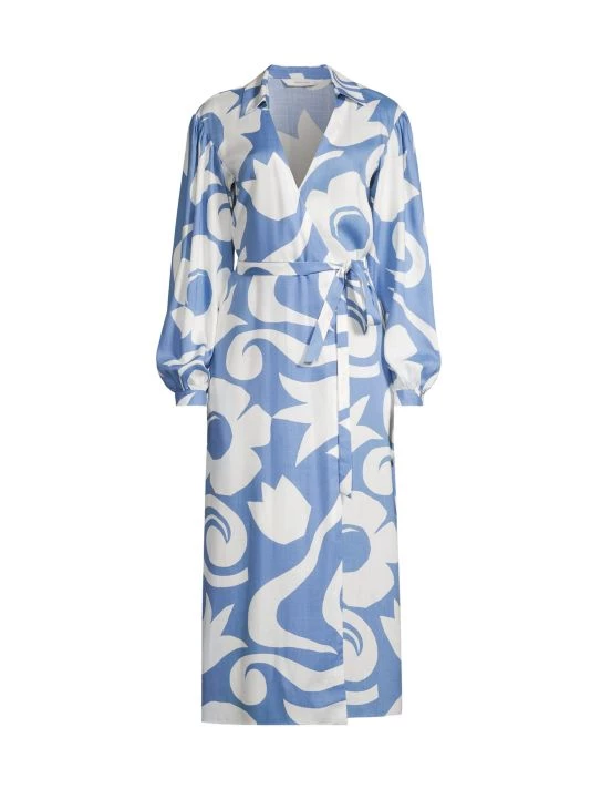 Rebecca Taylor Printed Wrap Dress