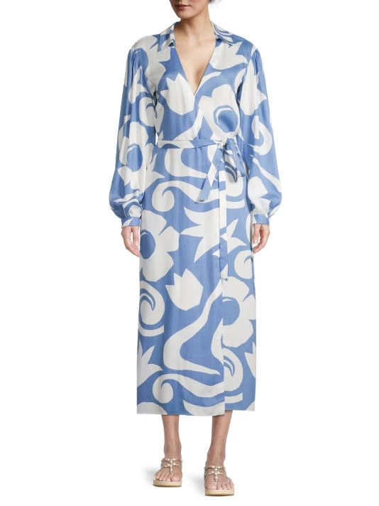 Rebecca Taylor Printed Wrap Dress - Image 2