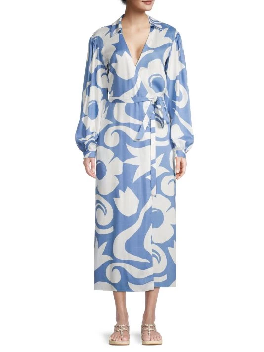 Rebecca Taylor Printed Wrap Dress - Image 3