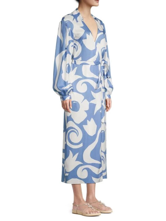 Rebecca Taylor Printed Wrap Dress - Image 4