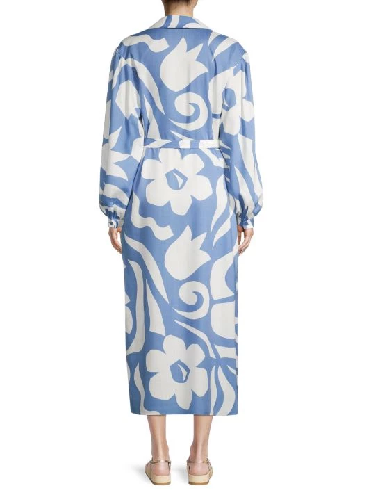 Rebecca Taylor Printed Wrap Dress - Image 5