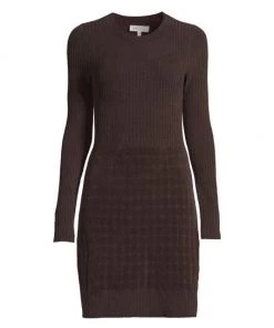 Rebecca Taylor Velvet Knit Dress Ecru