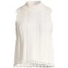 Rebecca Taylor Mock Turtleneck Sleeveless Sweater