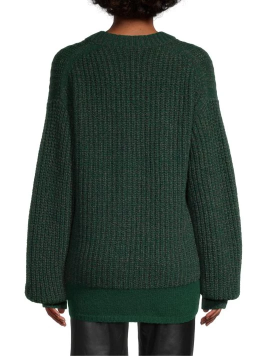 Rebecca Taylor Textured Wool-Blend Sweater - Image 5