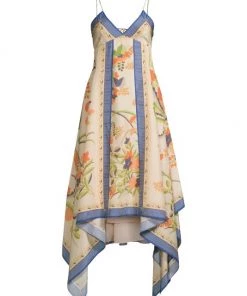 Rebecca Taylor Phoenix Floral Midi-Dress