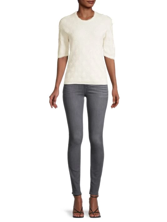 Rebecca Taylor Wool Short-Sleeve Top - Image 2