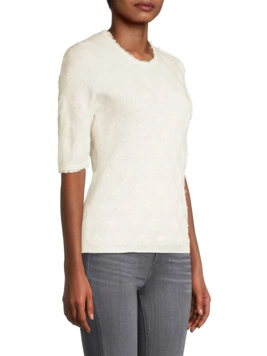 Rebecca Taylor Wool Short-Sleeve Top - Image 4