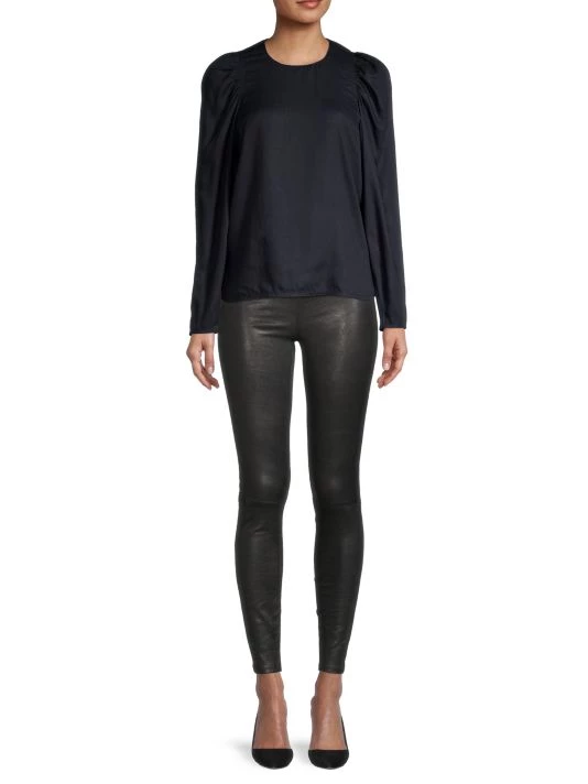 Rebecca Taylor Puff-Sleeve Top Bone - Image 2