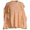 Rebecca Taylor Pleated Ruffle Sweater