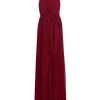 Badgley Mischka Pleated Layered Gown