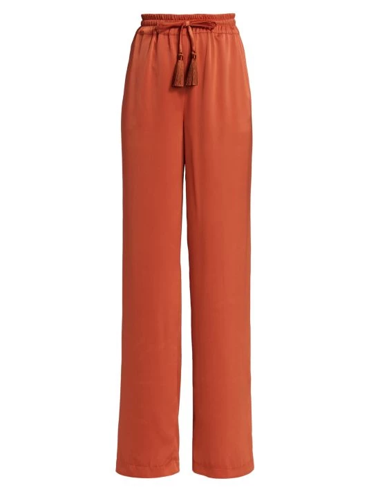 Badgley Mischka Satin Palazzo Pants