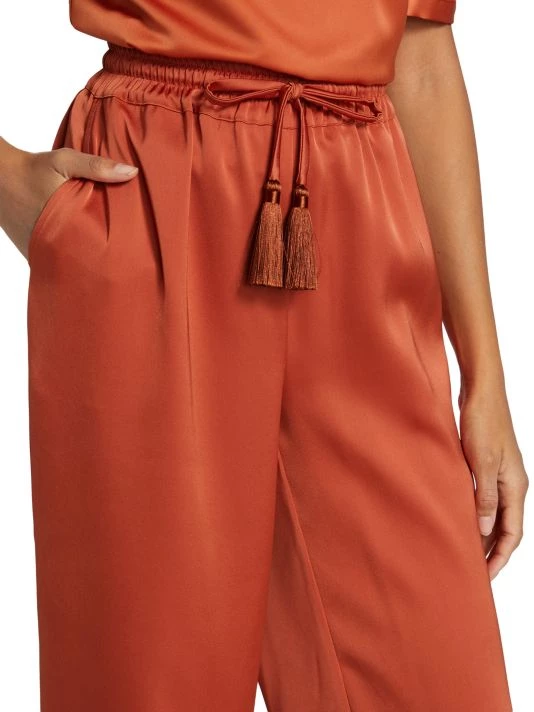 Badgley Mischka Satin Palazzo Pants - Image 6