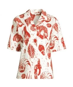 Rebecca Taylor Sea Shore Cabana Shirt
