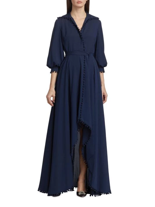 Badgley Mischka Pom-Pom Shirtdress - Image 2