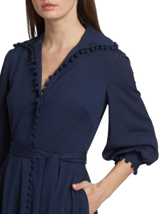 Badgley Mischka Pom-Pom Shirtdress - Image 6