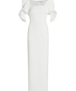 Badgley Mischka Origami Sleeve Gown