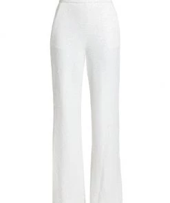 Badgley Mischka Sequined Wide-Leg Pants