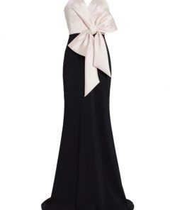 Badgley Mischka Bow Combo Mermaid Gown